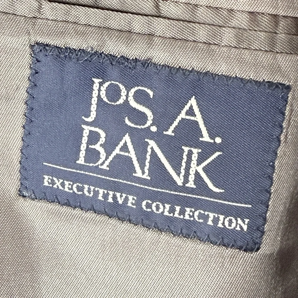 Jos A Bank Camel Hair Soft Tweed Blazer Men's 46L Gordon‎ Check Plaid Two Button